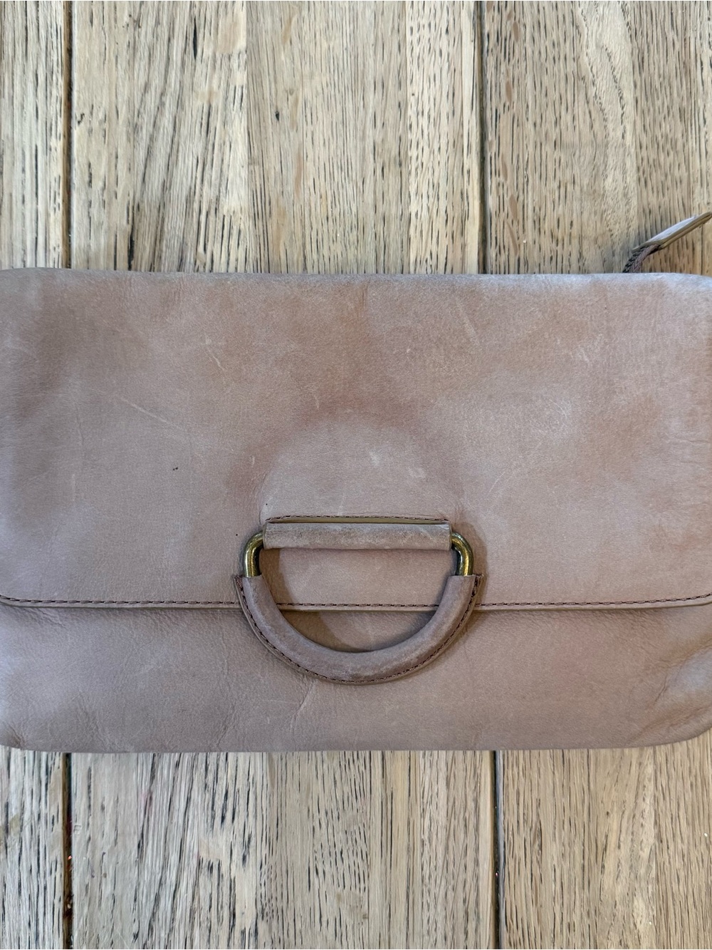 Lucky‎ Brand Clutch Suede Brown Envelope Clutch With Crossbody Strap